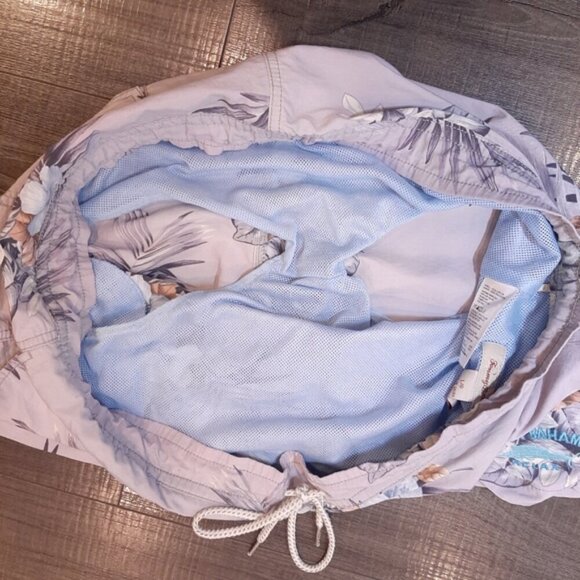 TOMMY BAHAMA Hawaiian Floral Swim Trunks Tropical Cargo Bathing Suit - Picture 11 of 16